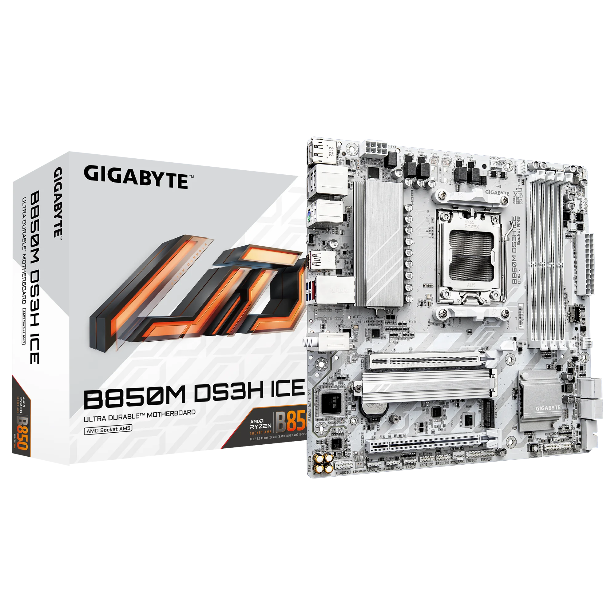 Gigabyte Gb B850M DS3H White (ice) matx